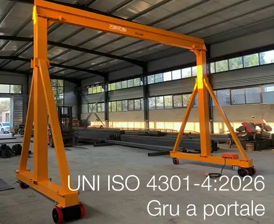 UNI ISO 4301-4:2026 / Gru a portale